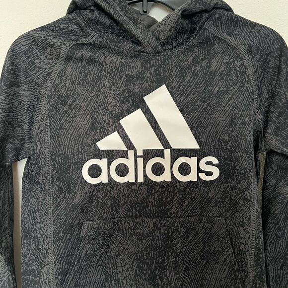 Adidas Boys Hoodie Sweatshirt Jacket size 6 - Picture 3 of 4